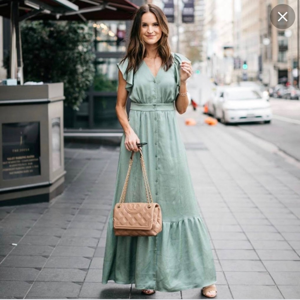Green summer dress